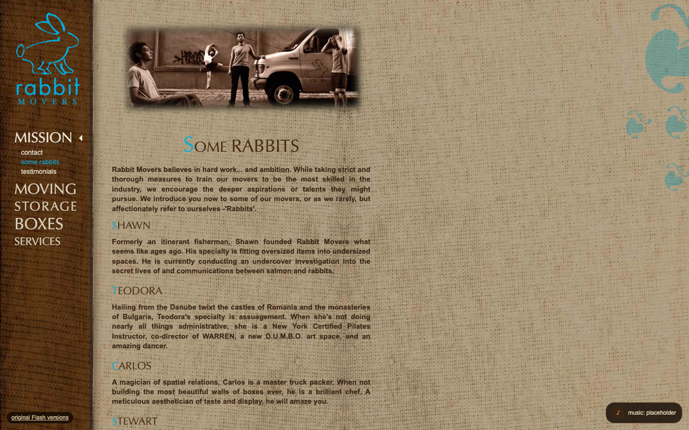 The rebuilt Rabbit Movers storybook