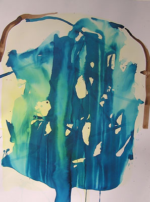 Pat Berran, Slipped 2 (2007), Ink on paper, 30” X 22”, $1,200