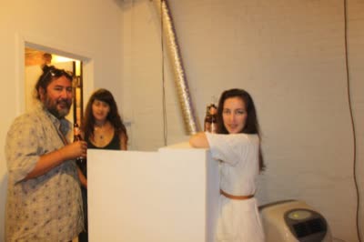 Guests at the movie night, 24 August 2011.