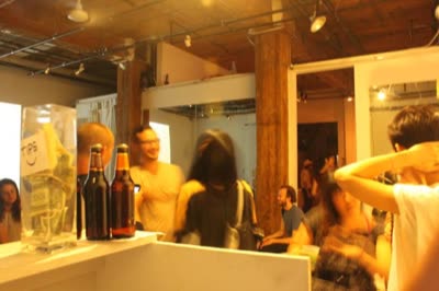 Guests at the movie night, 24 August 2011.