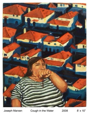 Joseph Marxen, Cough in the Water, 2008, oil on canvas, 8 x 10 in.