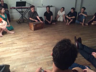 Performance with harmonium, 25 July 2016.