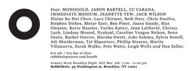 Web banner for the silent auction, with the artists, March 2013.