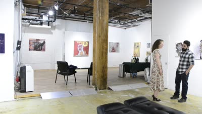 The gallery during The Art of Adea, 27 February 2016.