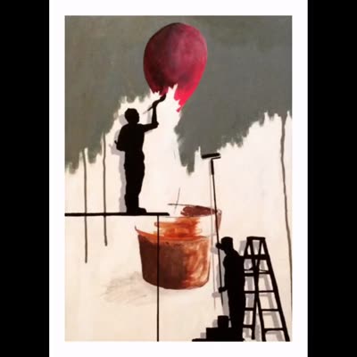Painting by Joseph Barral, 28 May 2016.