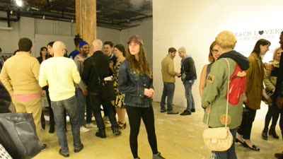 The opening of Beach Lovers: Four Seasons, 15 April 2016.