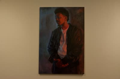 Portrait painting, 30 April 2016.
