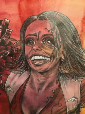 Aline Maggy Decat, drawing from Cerberus, 22 April 2016.