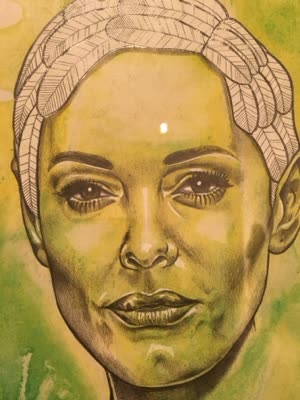 Aline Maggy Decat, drawing from Cerberus, 22 April 2016.