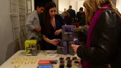 The wine table (Archer Roose Wines, a sponsor), 17 November 2015.