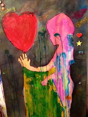 Painting by a young artist, March 2014.
