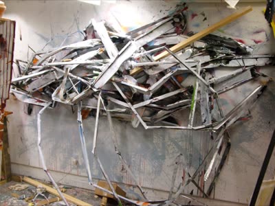 Matthew Palmer, mixed-media installation.