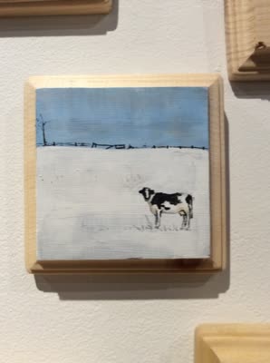 Diana Teeter, cow in snow, from the 365 day project, 2015–2016.