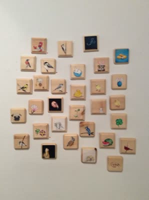 Installation view, paintings from the 365 day project, 10 April 2016.