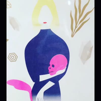 Risograph print in the show, 8 August 2016.