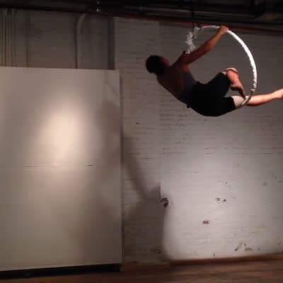 Aerial hoop, 11 August 2016.