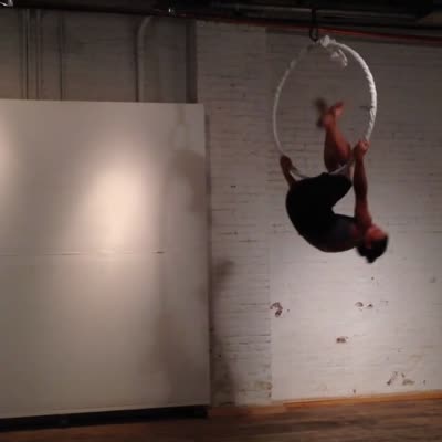 Aerial hoop, 11 August 2016.