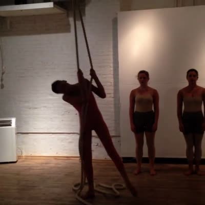 Aerial dance on rope, 11 August 2016.