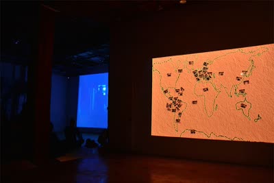 The gallery on the night of the screening, 21 November 2015.