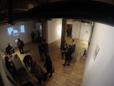 Overhead view of the opening, 30 January 2016.