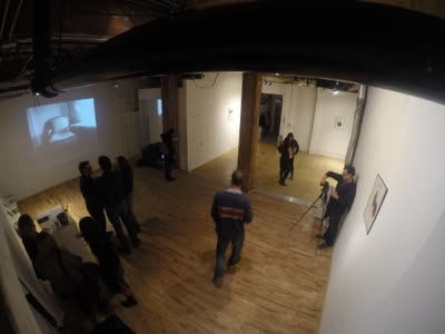 Overhead view of the opening, 30 January 2016.