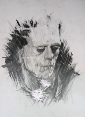 Michael Dickey, Frank, 2009, graphite on paper.