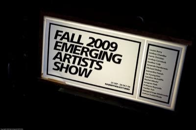The show’s sign at night, September 2009.