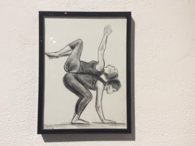 Drawing of a dancer, 27 July 2016.
