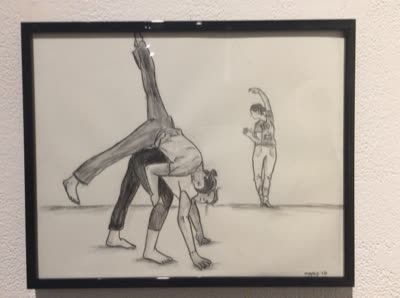 Drawing of dancers, 27 July 2016.