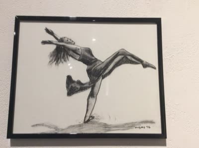 Drawing of a dancer, 27 July 2016.