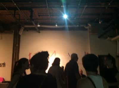 Dance jam, backlit, 27 July 2016.