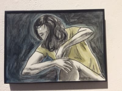 Drawing of a dancer, 27 July 2016.