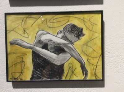 Drawing of a dancer, 27 July 2016.