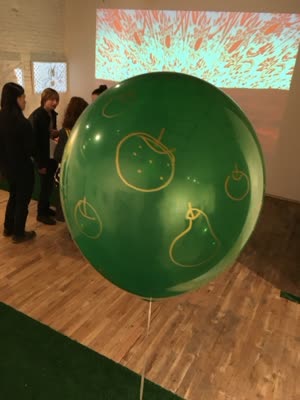Installation view with projection, 11 April 2016.