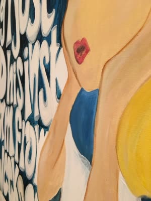 Painting, detail, 11 April 2016.