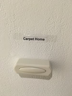 Doorbell labelled Carpet Home, 8 April 2016.