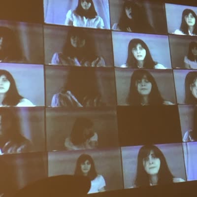 Video projection from the performance, 8 April 2016.