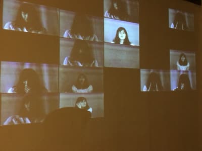 Video projection from the performance, 8 April 2016.