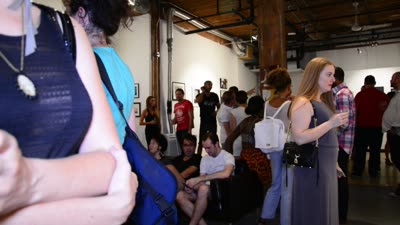 The opening of INTIMACY, 22 August 2015.
