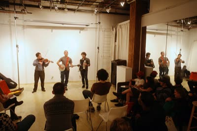 Live music at the closing event, 18 October 2011.