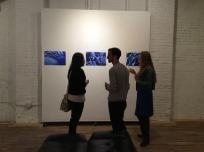 Visitors by photographs from A Klein(d) of Blue, 28 April 2016.