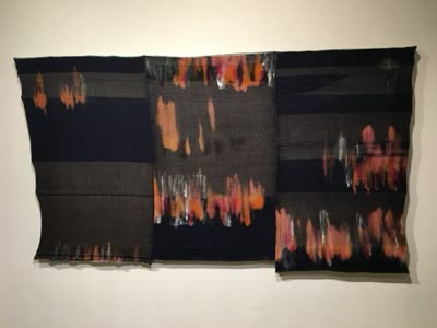 Victoria Manganiello, woven painting, 2016.