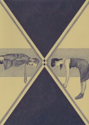 Magalie Guérin, The Rigids, 2007, ballpoint ink on paper.
