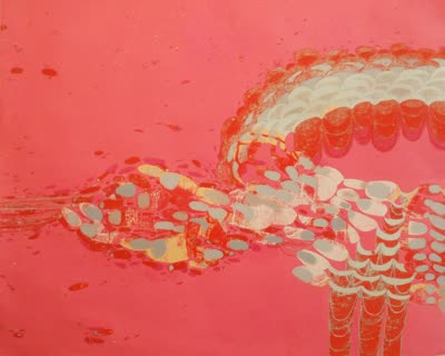 Marcie Paper, Untitled #95, 2008, acrylic on paper.