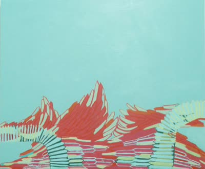 Marcie Paper, Untitled #96, 2007, acrylic on paper.