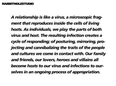 Exhibition poster with the artist's statement, 2010.
