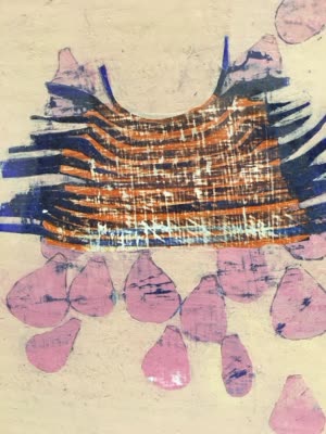 Mixed-media work on paper, 17 April 2016.