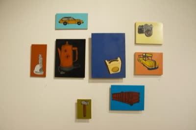 Small paintings of everyday objects, 17 April 2016.
