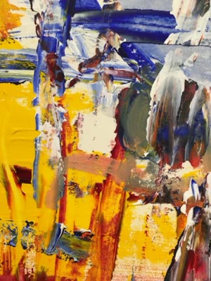 Abstract painting, detail, 17 April 2016.