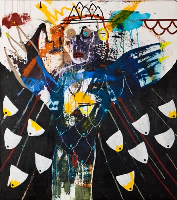 Pierre Fichefeux, painting from The King of Chickens Makes Havoc in Heaven.